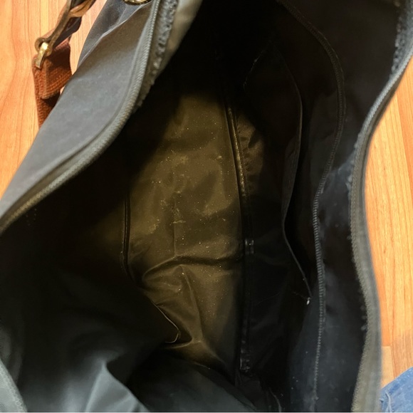 Longchamp Nylon Le Pliage Hobo Crossbody Bag - Black - Picture 8 of 11